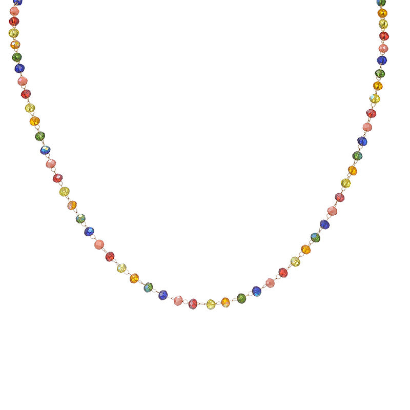 Simple Style Multicolor Stainless Steel Plating Necklace 1 Piece