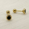 1 Pair Simple Style Geometric Inlay Stainless Steel Zircon Ear Studs