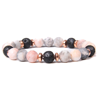 Retro Multicolor Natural Stone Beaded Bracelets