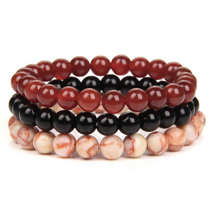 Fashion Marble Crystal Beaded Bracelets