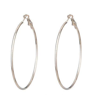 Fashion Circle Metal Plating Women's Earrings 1 Pair