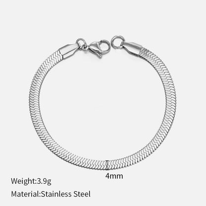 Fashion Geometric Stainless Steel Plating Bracelets