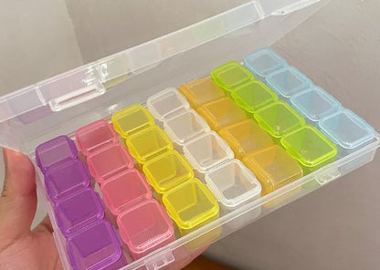 Fashion Solid Color Plastic Jewelry Boxes