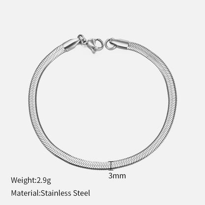 Fashion Geometric Stainless Steel Plating Bracelets