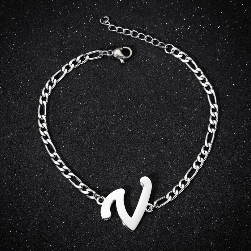 Fashion Letter Titanium Steel Bracelets 1 Piece