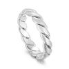 Fashion Twist Stainless Steel Polishing Rings 1 Piece