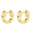 1 Pair Simple Style Oval Plating Stainless Steel Earrings