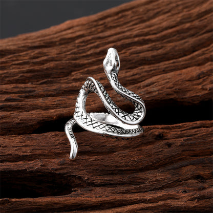 Fashion Snake Lizard Stainless Steel Alloy Rings 1 Piece