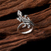 Fashion Snake Lizard Stainless Steel Alloy Rings 1 Piece