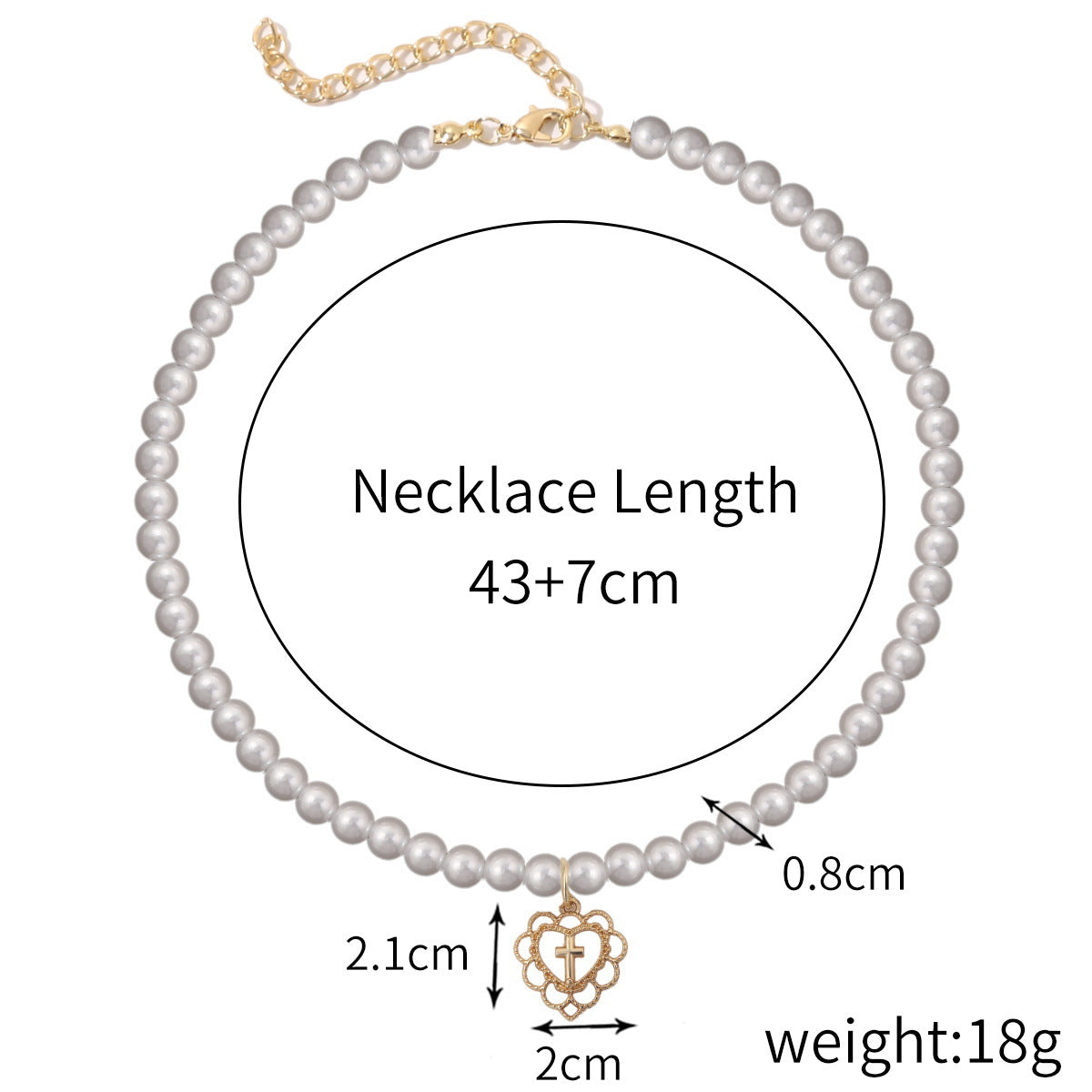 Elegant Geometric Alloy Plating Artificial Pearls Women's Necklace