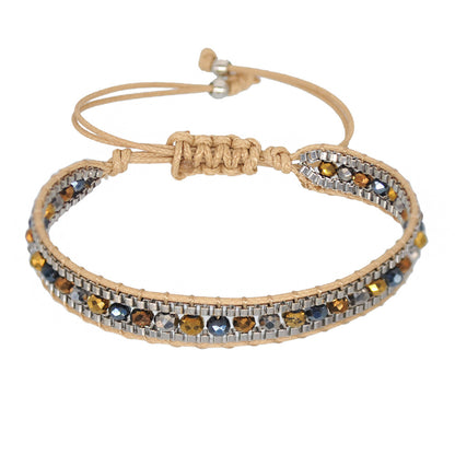 Fashion Round Artificial Crystal Rope Wholesale Bracelets