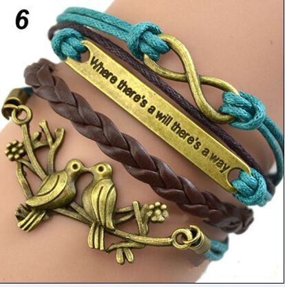 Fashion Animal Letter Heart Shape Alloy Plating Hollow Out Unisex Bracelets 1 Piece