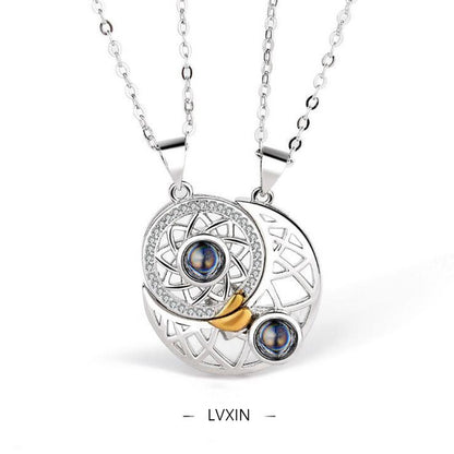 1 Piece Simple Style Constellation Alloy Inlay Rhinestones Unisex Pendant Necklace