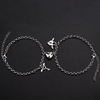 Simple Style Heart Shape Alloy Wholesale Bracelets