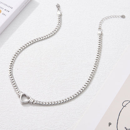 Ig Style Heart Shape Stainless Steel Plating Necklace