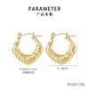 1 Pair Fashion Geometric Plating Stainless Steel Earrings