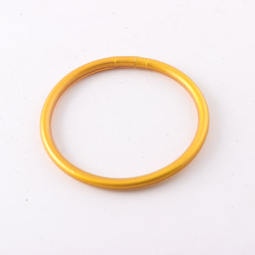 Simple Style Solid Color Silica Gel Women's Buddhist Bangle