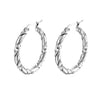 Fashion Solid Color Stainless Steel Plating Earrings 1 Pair