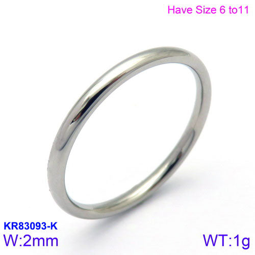 Fashion Round Stainless Steel Polishing Rings 1 Piece