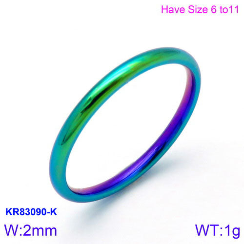 Fashion Round Stainless Steel Polishing Rings 1 Piece