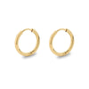 Simple Style Solid Color Stainless Steel Hoop Earrings 1 Pair