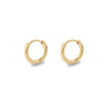 Simple Style Solid Color Stainless Steel Hoop Earrings 1 Pair