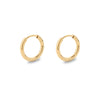 Simple Style Solid Color Stainless Steel Hoop Earrings 1 Pair