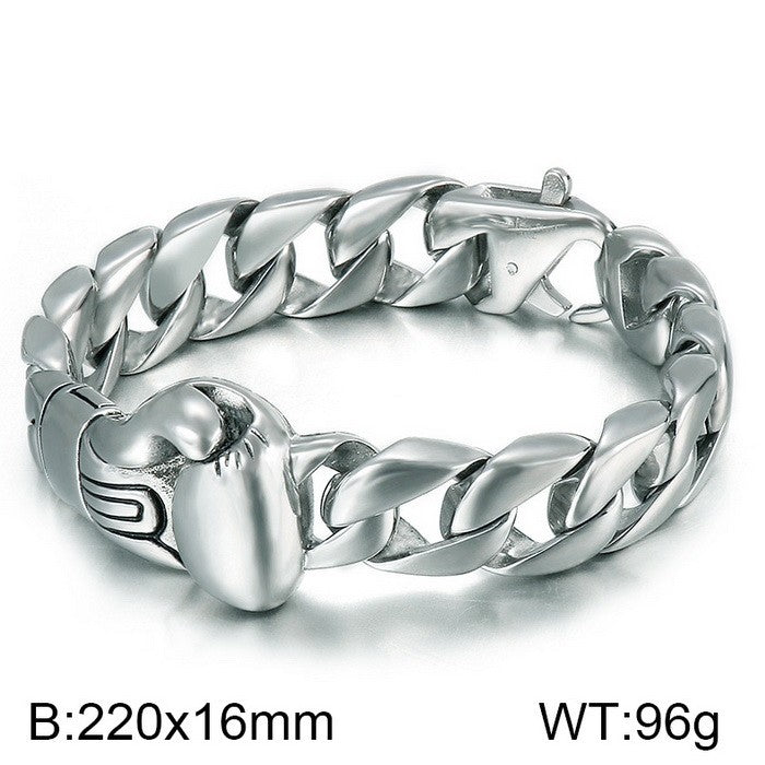 Fashion Solid Color Titanium Steel Bracelets 1 Piece