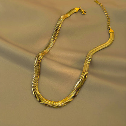 Fashion Geometric Titanium Steel Patchwork Plating Chain Necklace 1 Piece