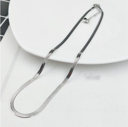 Simple Style Geometric Titanium Steel Plating Necklace 1 Piece