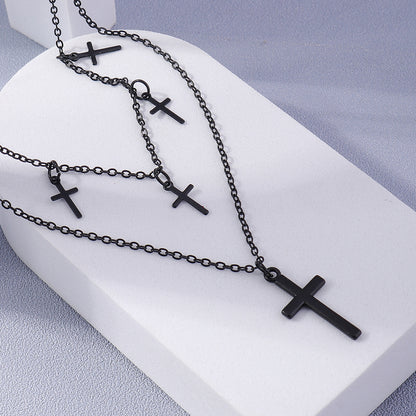 Fashion Cross Alloy Women's Layered Necklaces