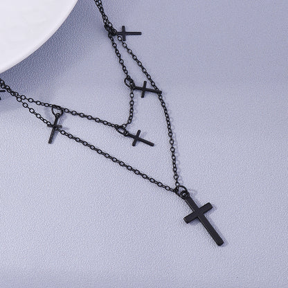 Fashion Cross Alloy Women's Layered Necklaces