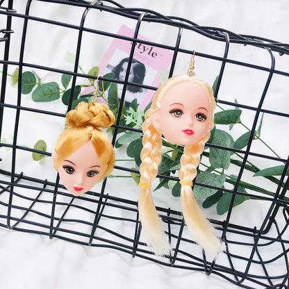 1 Pair Sweet Doll Plastic Resin Earrings