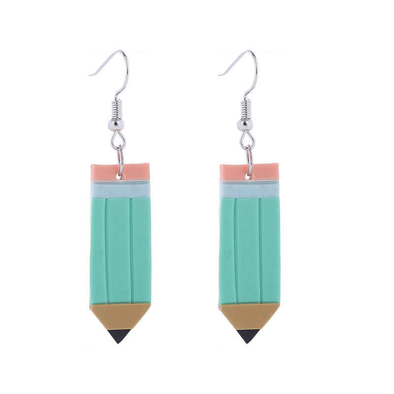 1 Pair Cute Geometric Soft Clay Irregular Women's Earrings