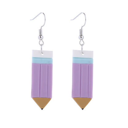 1 Pair Cute Geometric Soft Clay Irregular Women's Earrings