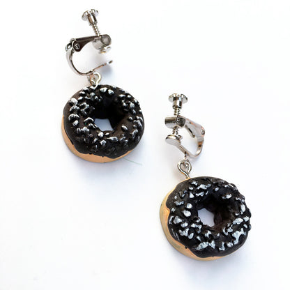 1 Pair Cute Geometric Donuts Resin Women's Earrings