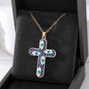 1 Piece Simple Style Cross Eye Alloy Enamel Unisex Pendant Necklace