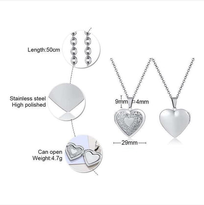 Fashion Letter Heart Shape Stainless Steel Plating Gold Plated Pendant Necklace