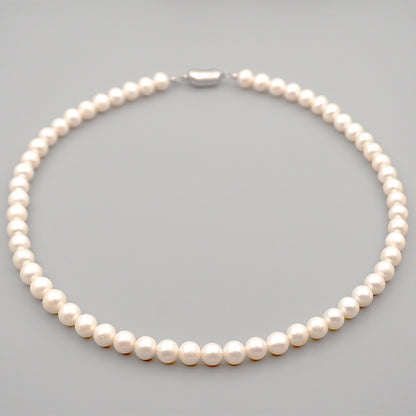 Simple Style Round Pearl Beaded Bracelets Necklace 1 Piece