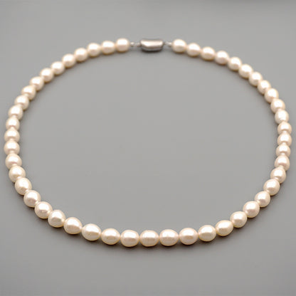 Simple Style Round Pearl Beaded Bracelets Necklace 1 Piece