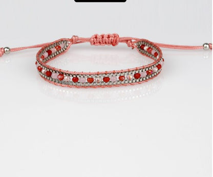 1 Piece Ethnic Style Circle Crystal Rope Beaded Knitting Women's Bracelets