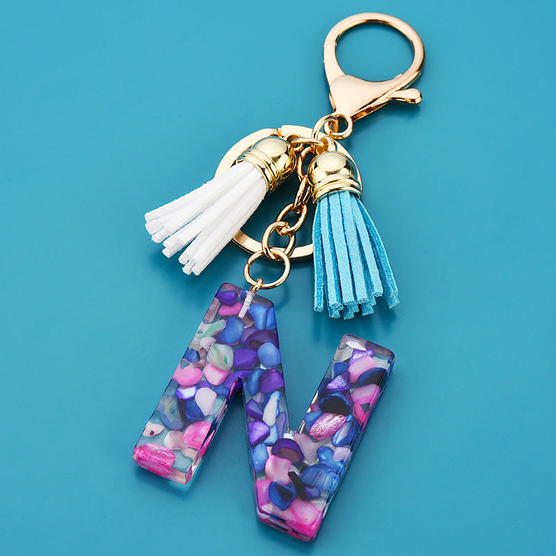 1 Piece Cute Letter Alloy Resin Unisex Bag Pendant Keychain