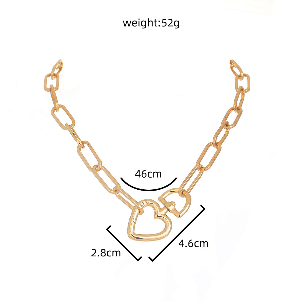 Fashion Star Moon Copper Inlay Zircon Layered Necklaces 1 Piece