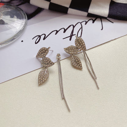 Sweet Tassel Butterfly Bow Knot Imitation Pearl Alloy Copper Inlay Artificial Gemstones Drop Earrings 1 Pair