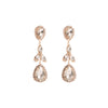 1 Pair Fashion Geometric Alloy Plating Rhinestones Glass Women's Drop Earrings