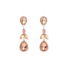 1 Pair Fashion Geometric Alloy Plating Rhinestones Glass Women's Drop Earrings