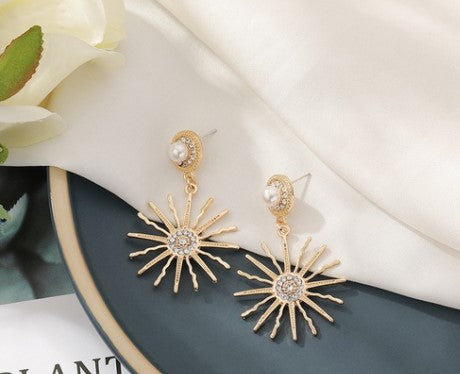 1 Pair Fashion Heart Shape Alloy Plating Artificial Rhinestones Women'S Drop Earrings Earrings