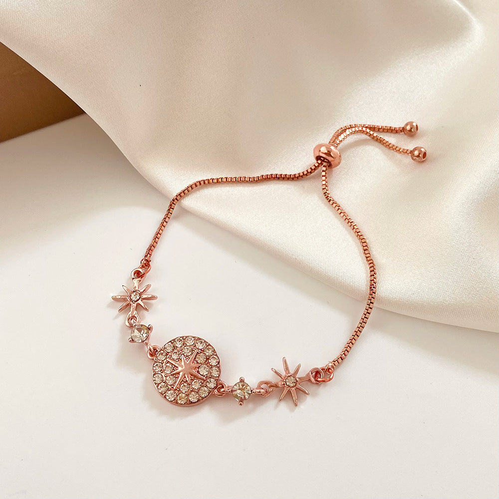 Glam Heart Shape Metal Plating Artificial Pearls Rhinestones Women'S Bracelets