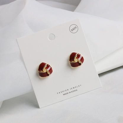 1 Pair Fashion Geometric Alloy Enamel Women's Ear Studs