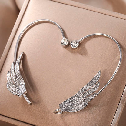 1 Piece Simple Style Wings Alloy Plating Women's Ear Clips